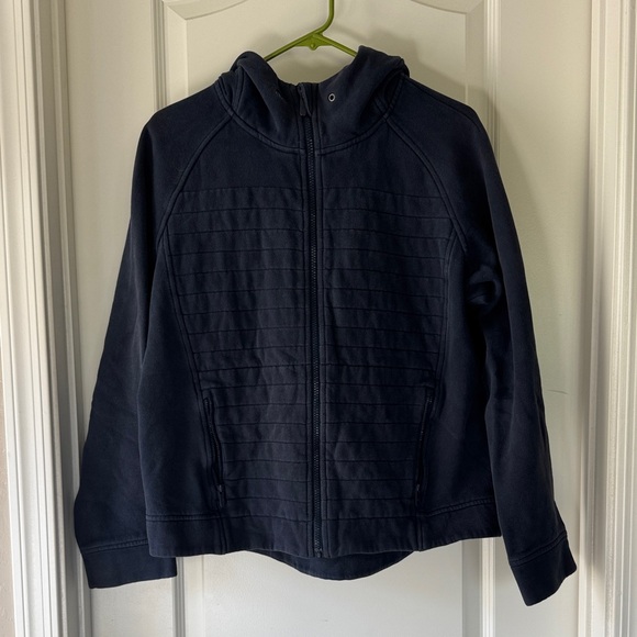 lululemon athletica Tops - Lululemon Athletica Dark Blue Zip-Up Hoodie / J29